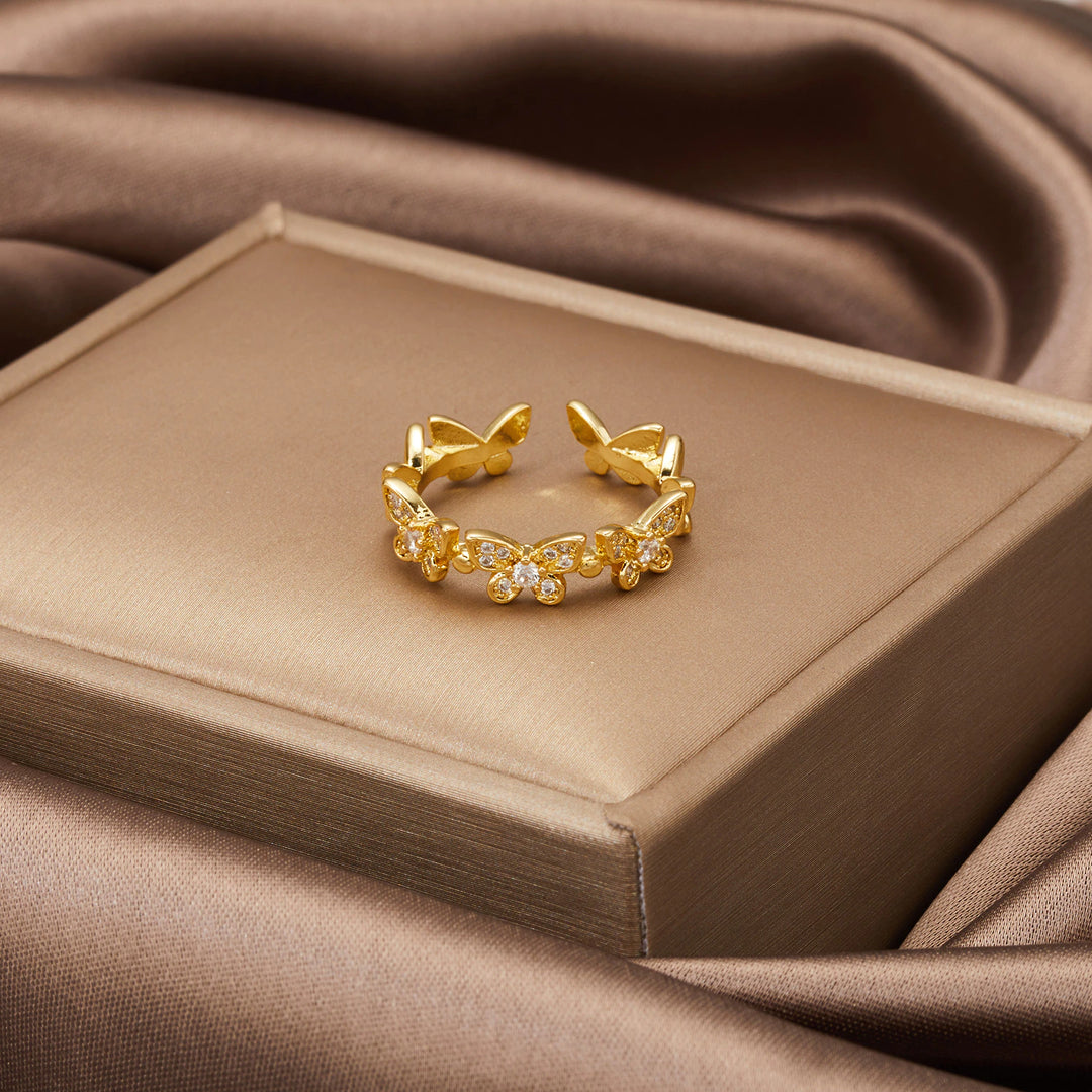 Crown Butterfly Ring