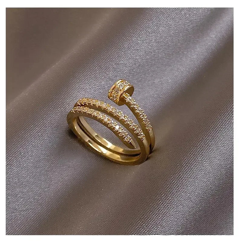 Spiral Pavé Ring
